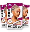HD ultra thin wig cap 3 pack