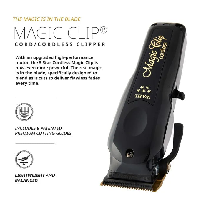 Wahl 5 Star Magic Clip Cordless Black