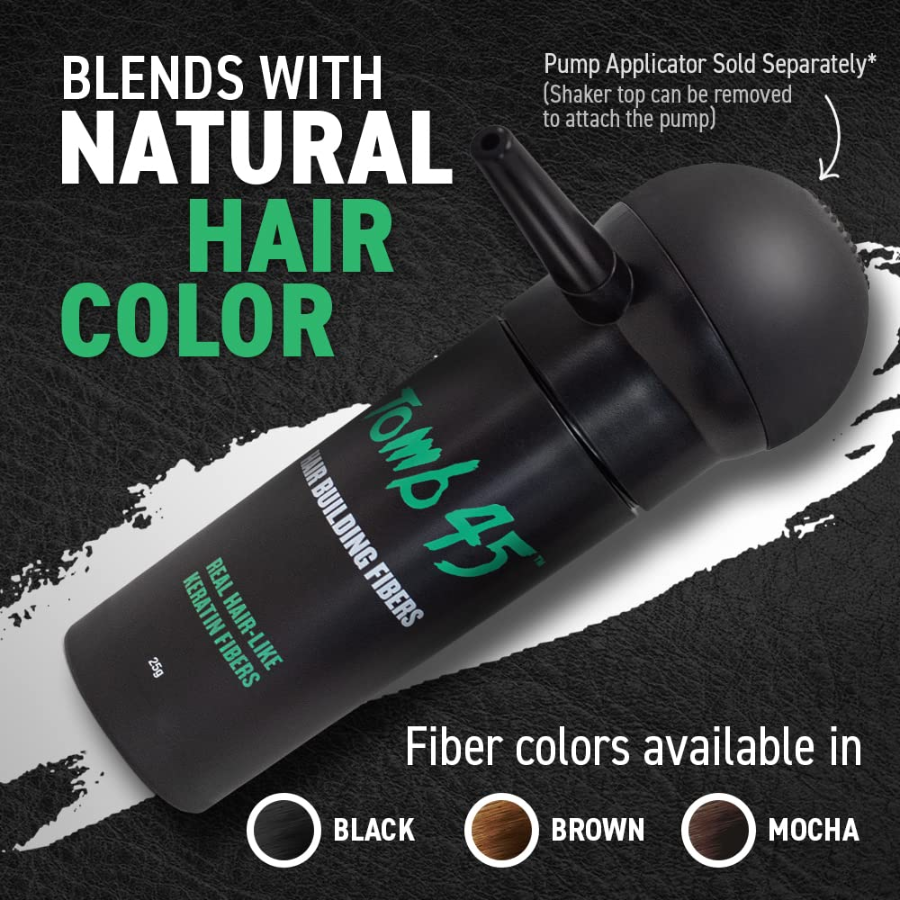 TOMB45 Black Hair Building Fibers