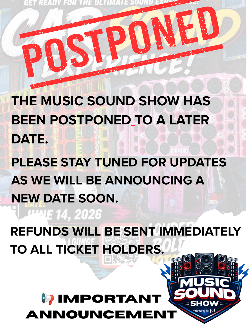 EVENT POSTPONED- 06/14/26