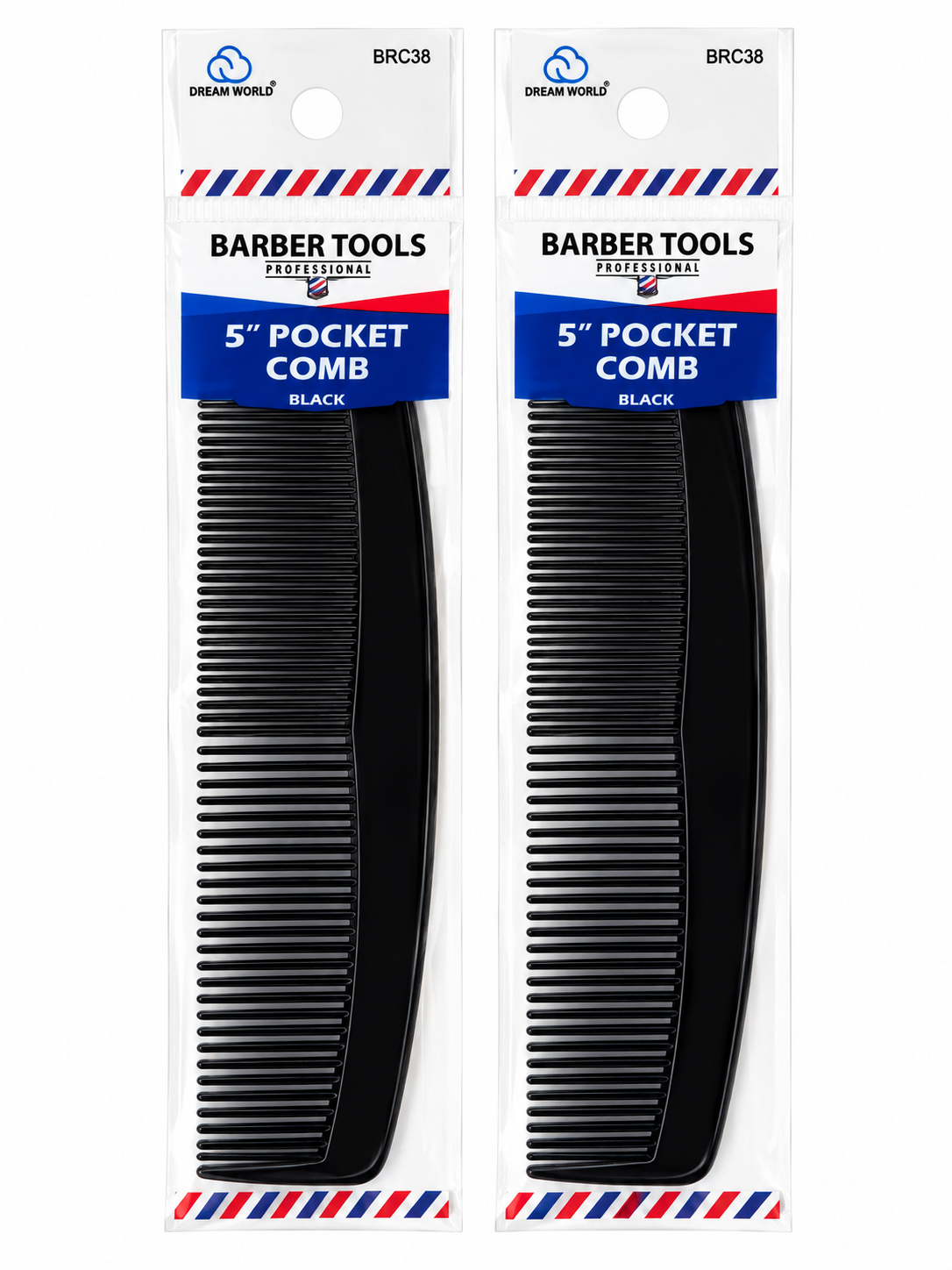 Barber Tool’s Pro 5” Pocket Comb 2 Pack