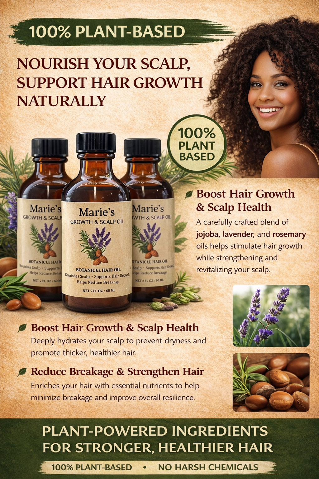 Marie's Growth & Scalp Oil (2oz)