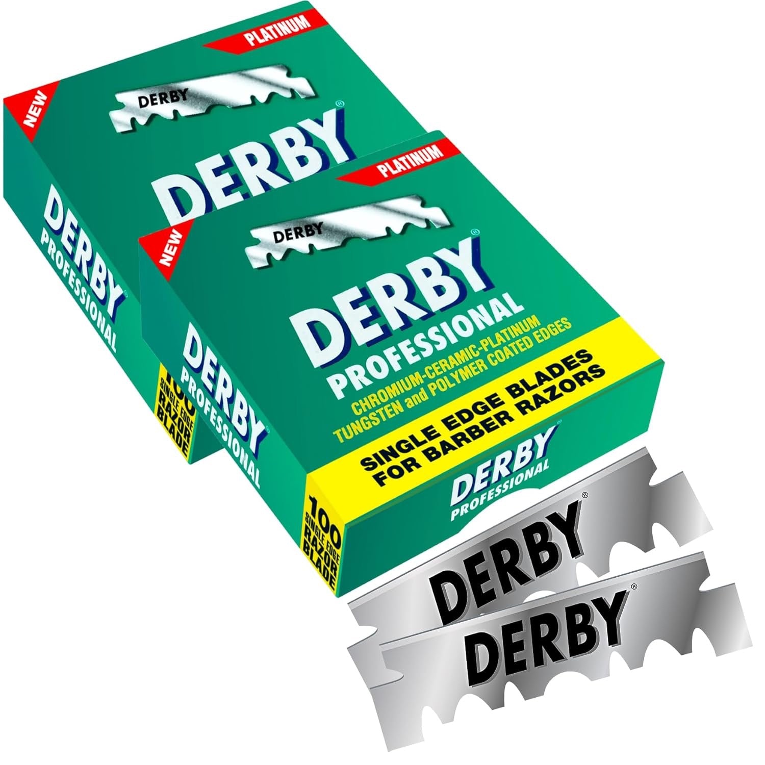 Derby Professional Single Edge Razor Blades - 100/pk