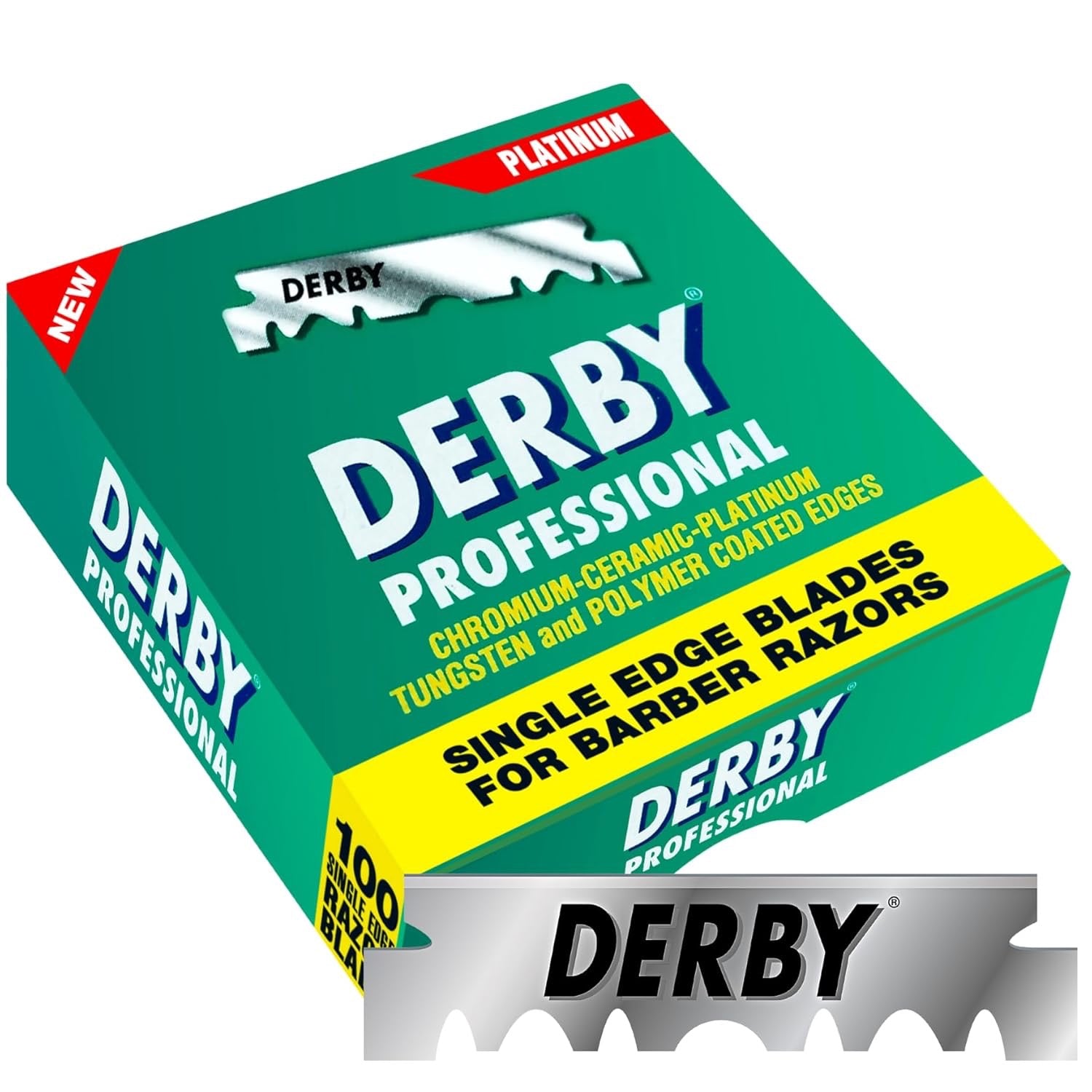 Derby Professional Single Edge Razor Blades - 100/pk