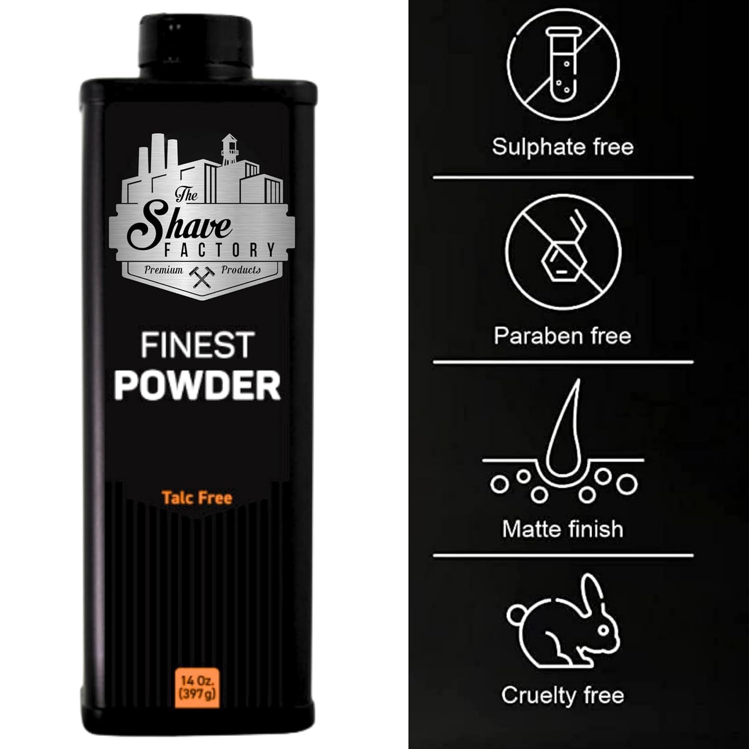 The Shave Factory Finest Powder- 14oz