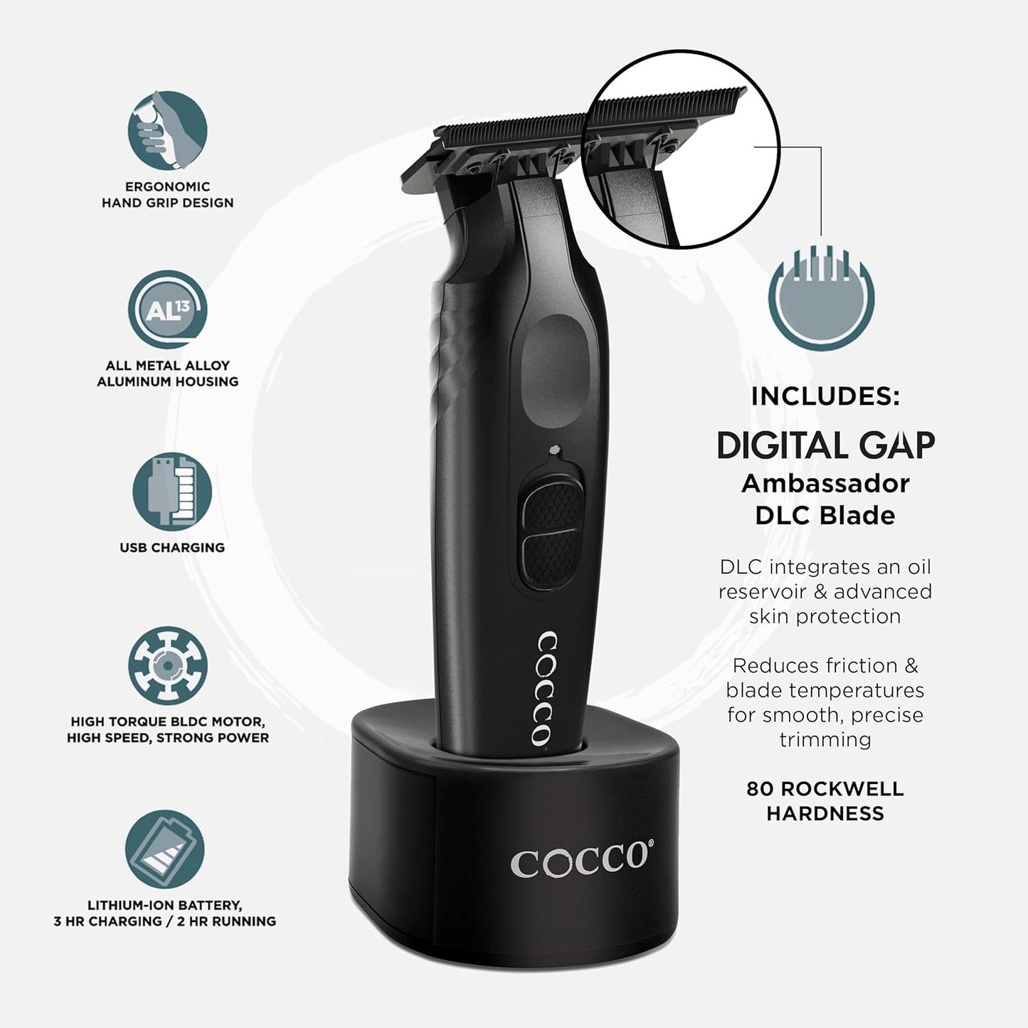 Cocco Veloce Pro Trimmer, Digital Gap /Standard Original Blade