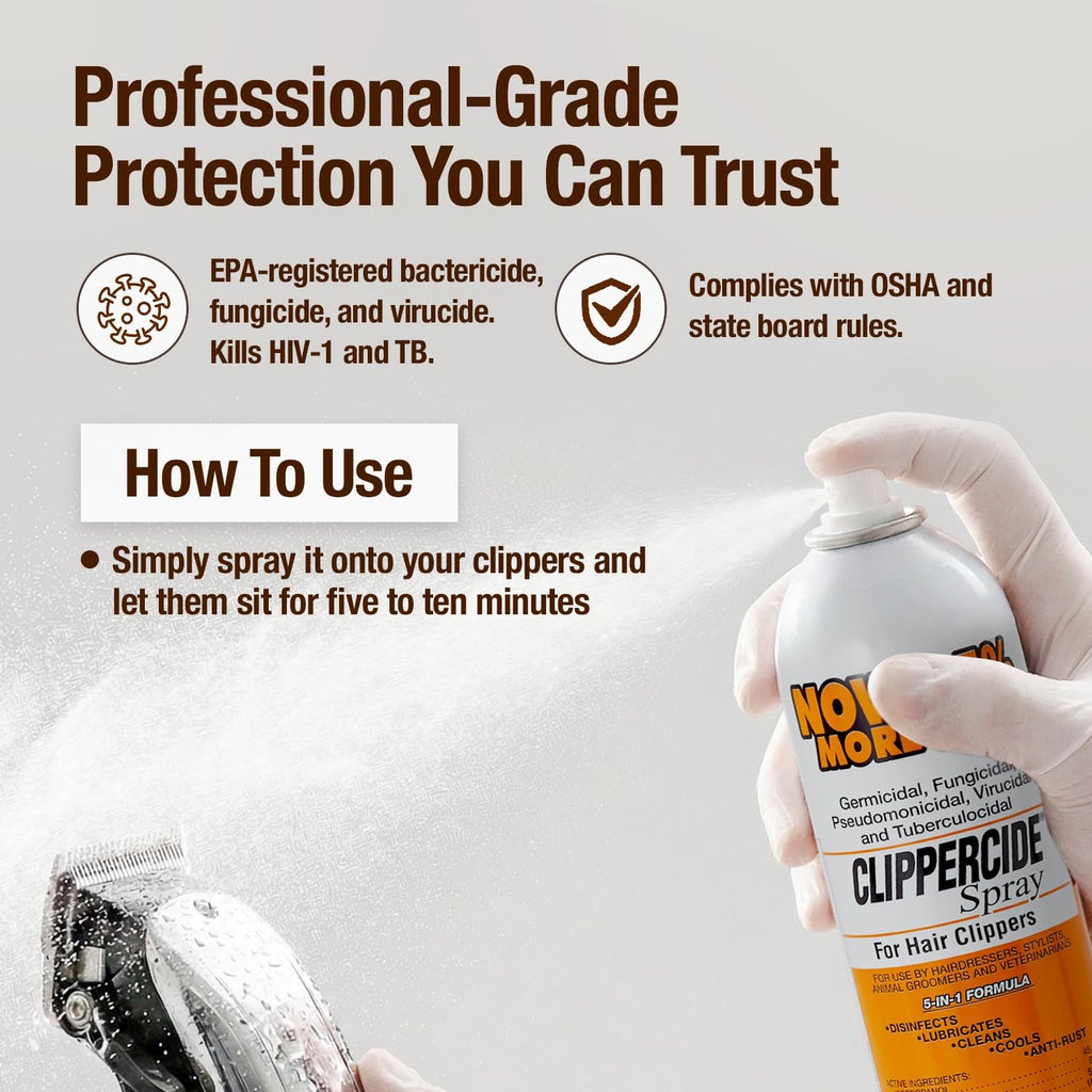 CLIPPERCIDE 5-in-1 Clipper Disinfectant Spray 15oz
