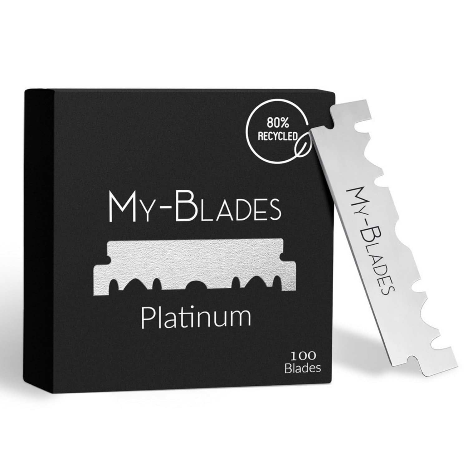 MY-BLADES PLATINUM SINGLE EDGE RAZOR BLADES 100/pk