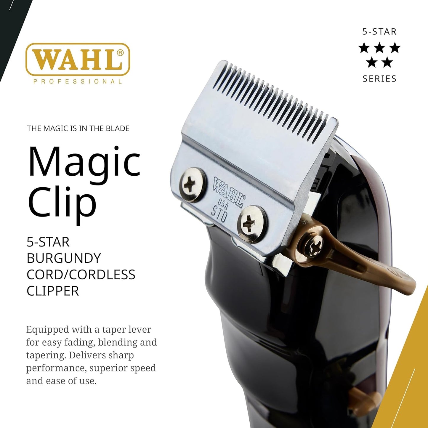 Wahl Professional 5 Star Series Magic Clip Cordless Hair Clipper