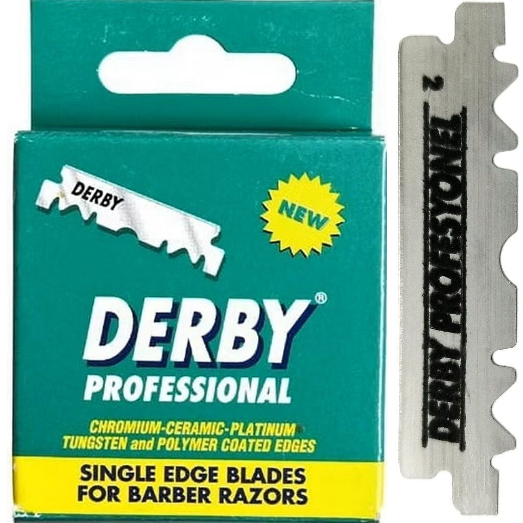 Derby Professional Single Edge Razor Blades - 100/pk