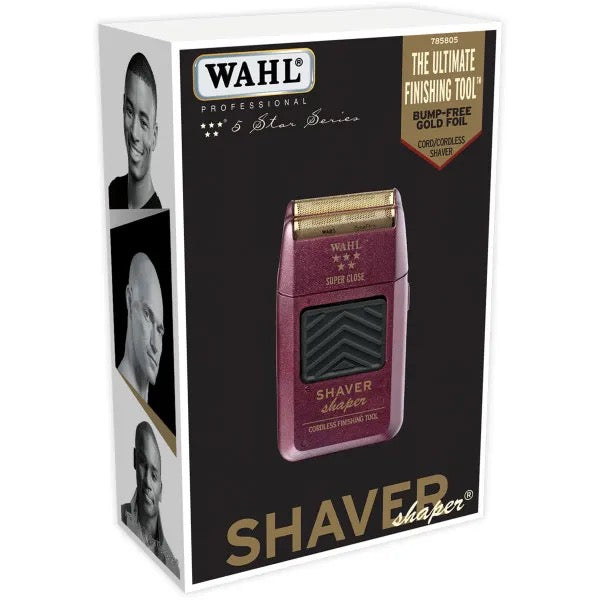 WAHL 5-Star Cord/Cordless Shaver/Shaper - Red