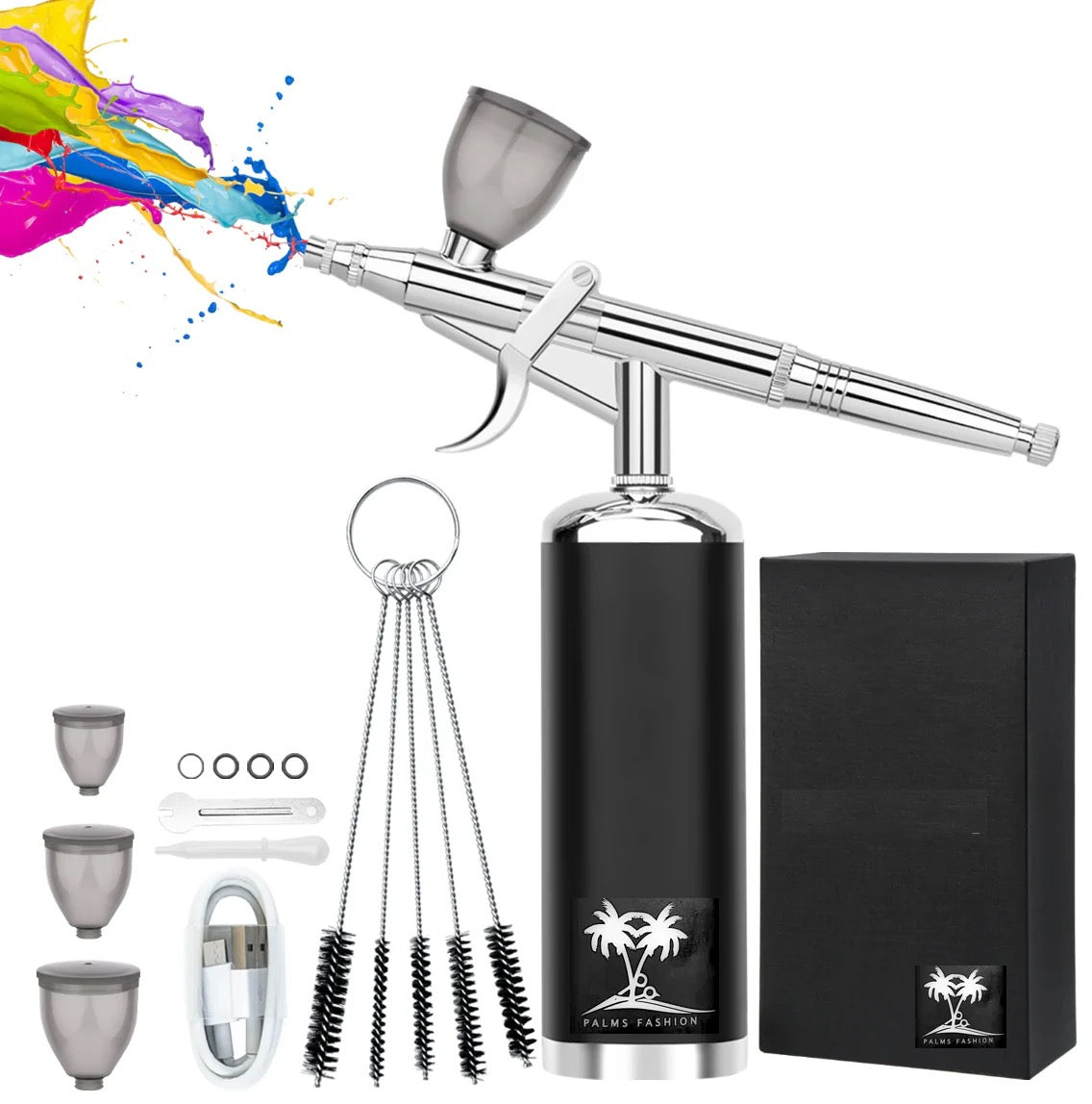 New CORDLESS AIRBRUSH & COMPRESSOR With New Finger Trigger Design