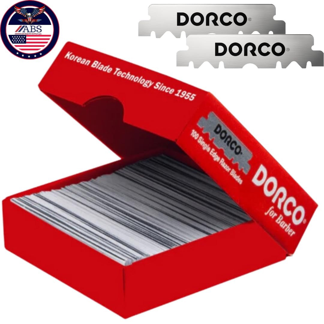 DORCO SINGLE EDGE RAZOR BLADES 100/pk
