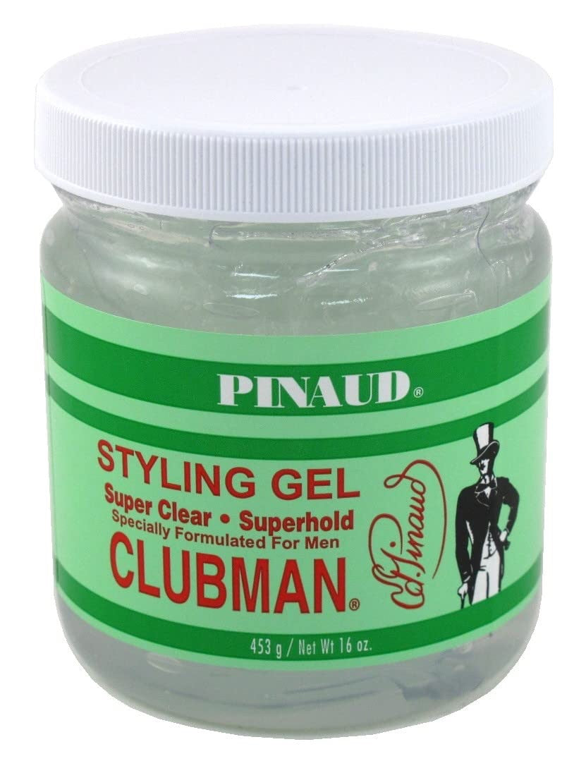 Clubman Pinaud Super Clear Styling Gel Super Hold, 16 oz