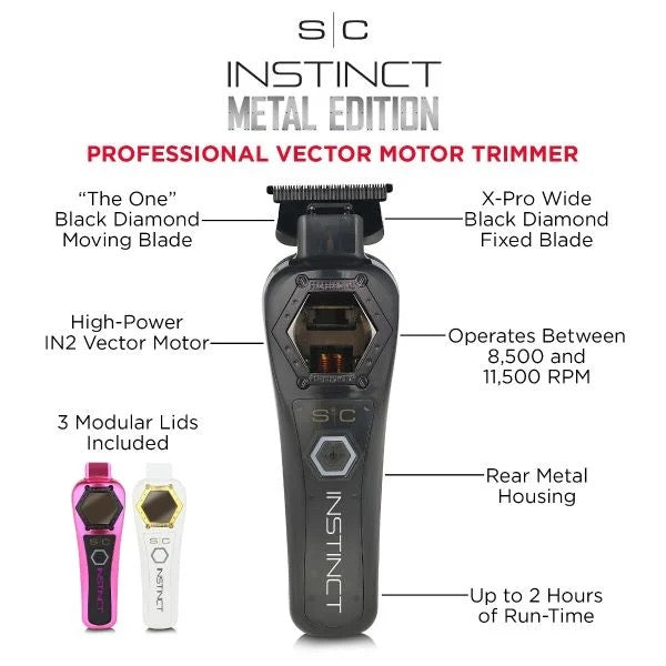 STYLECRAFT INSTINCT METAL EDITION PROFESSIONAL HAIR TRIMMER ( IN2 VECTOR MOTOR)