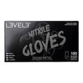 Level3 Large  Black Nitrile Gloves